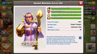Grand Warden, Hero Terbaru Clash of Clans