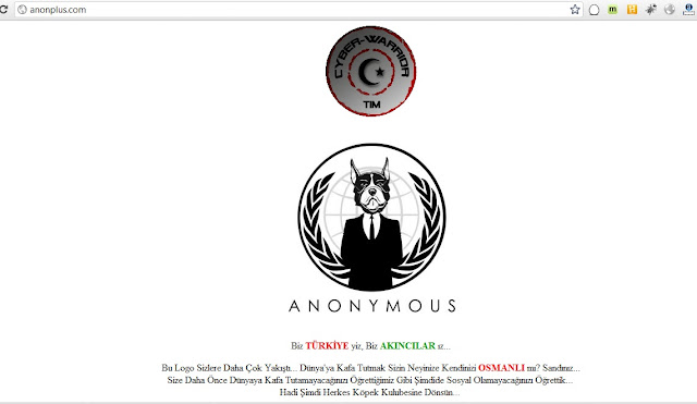 Anonplus.com (Anonymous Social Networking Site) Hacked by AKINCILAR
