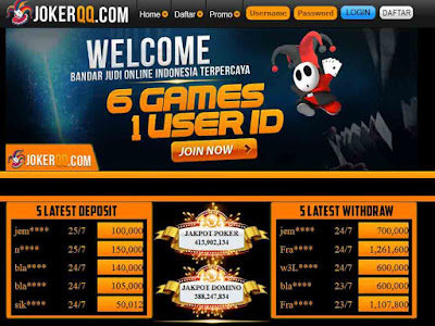 JOKERQQ - DOMINO POKER BANDARQ ONLINE TERPERCAYA INDONESIA