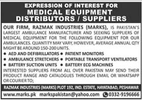 Latest Razmak Industries Distribution Posts Peshawar 2023