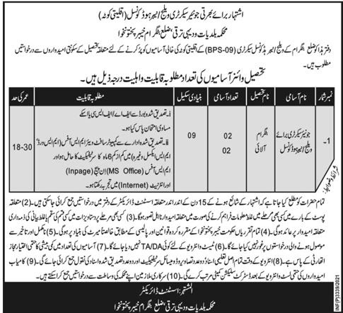 Government & Rural Development Department Jobs 2021 | NS Job Ads