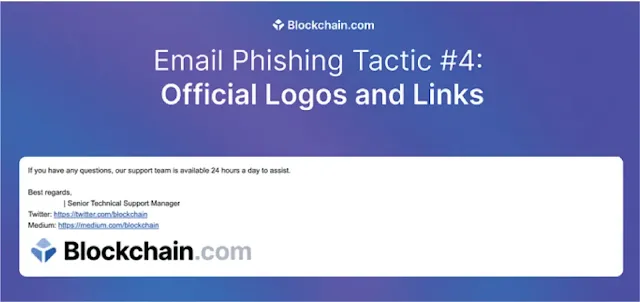 Tactic 4: Using official logos and links