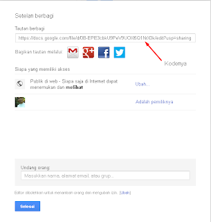 Google Drive Kode