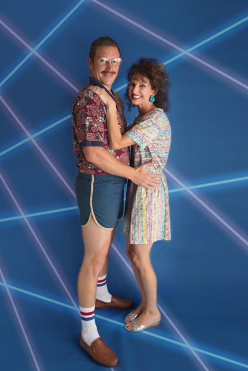 This Couple Did a Rad ’80s Themed Photoshoot to Celebrate