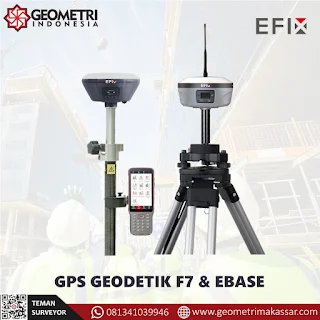 Jual GPS Geodetik Efix F7 dan eBase Di Makassar