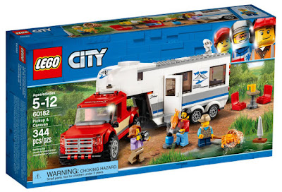 LEGO City - 60182 Camioneta y remolque con caravana | 2018 | Juego de construcción | JUGUETE - TOYS - JOGUINES caja