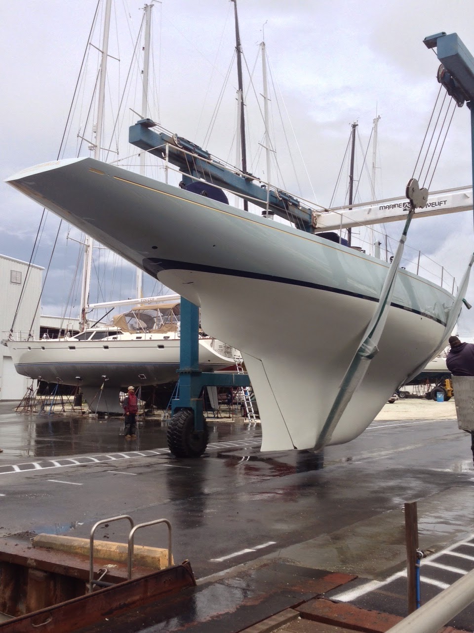 Boatyard Update: Columbia Makes A Splash | 12 Meter Charters