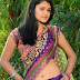 half saree trichy student pallu drop navel show