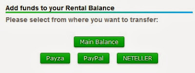 Neobux Add Funds to your Rental Balance