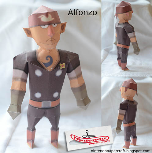 Spirit Tracks Alfonzo Papercraft