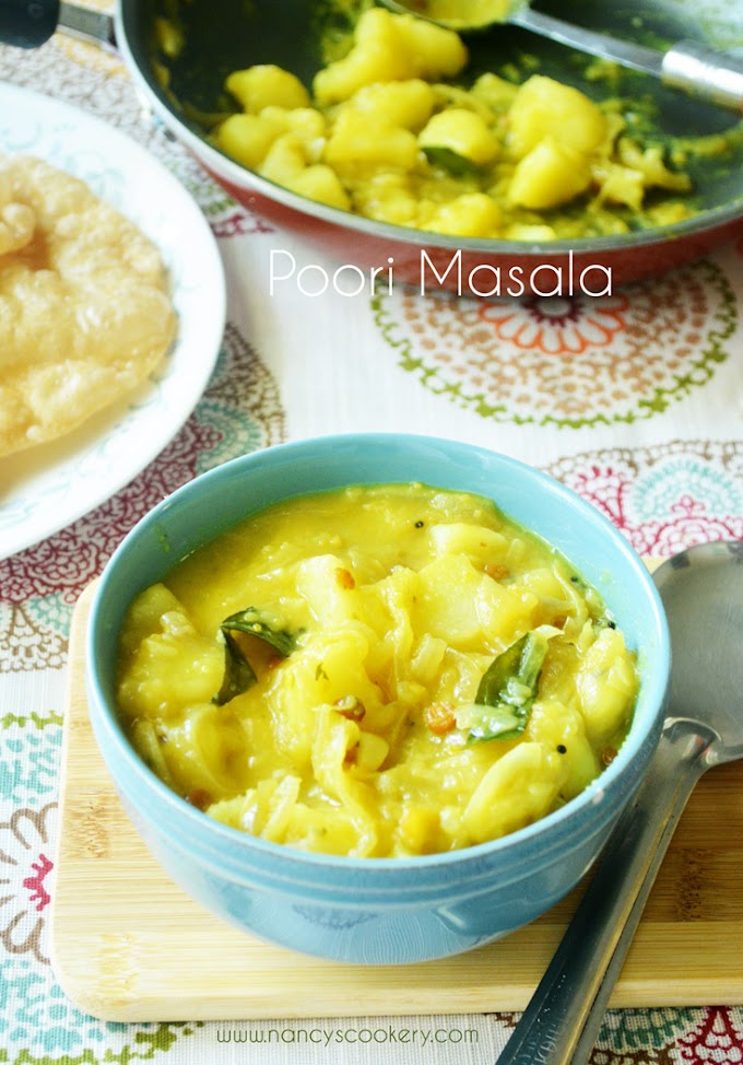 Poori Masala - Potato masala for Poori