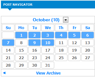 Archives Calendar