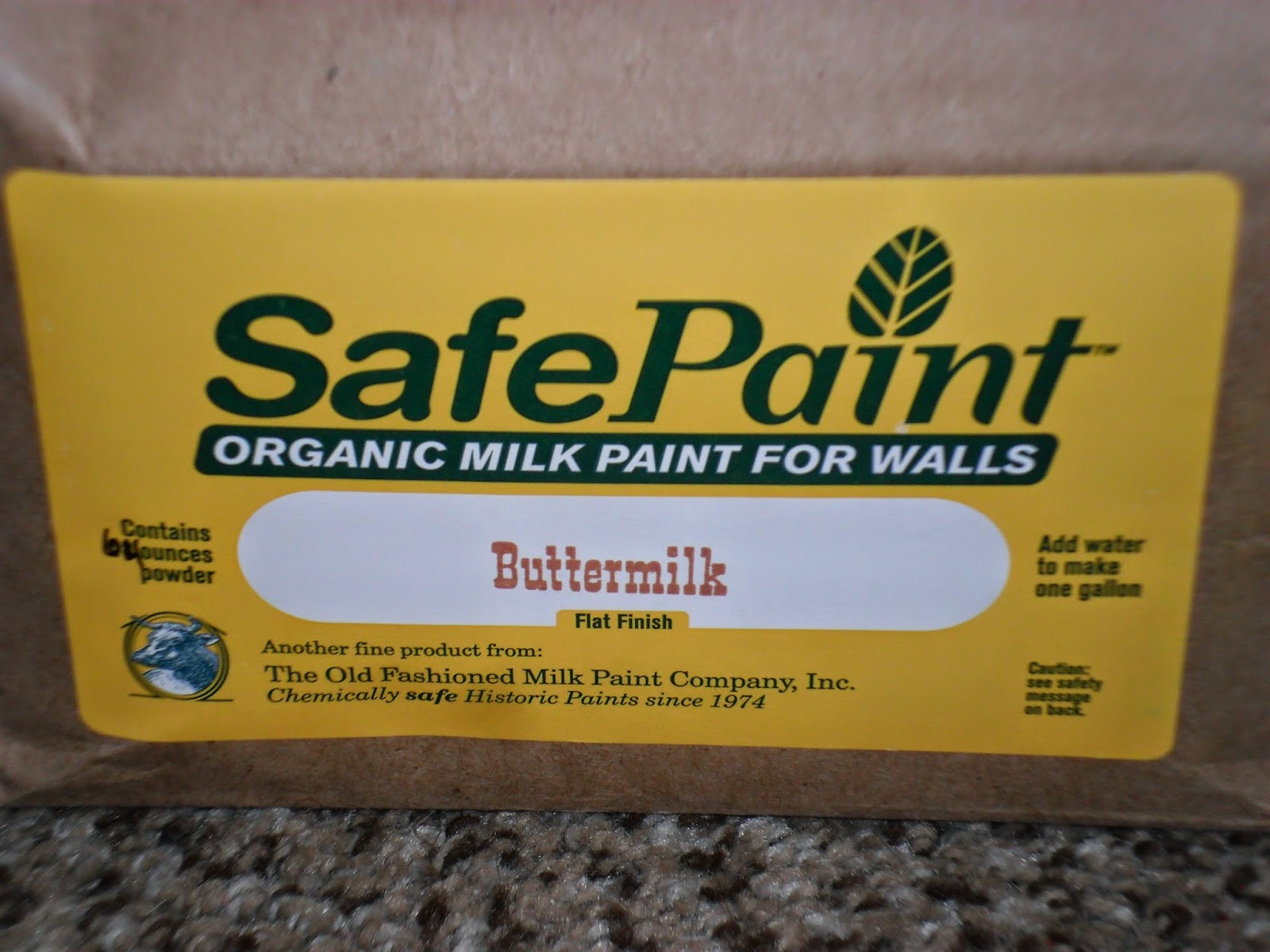 Dress your walls safely and naturally green with Milk Paint. Review.