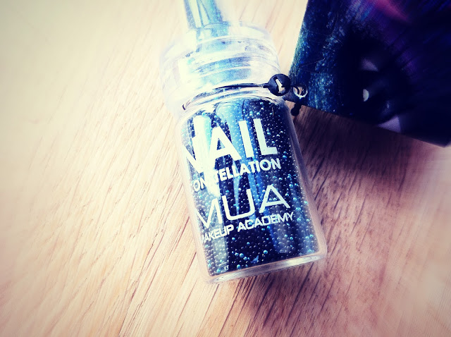 Libra nail constellation close up