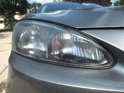 good as new headlights, fogged, car