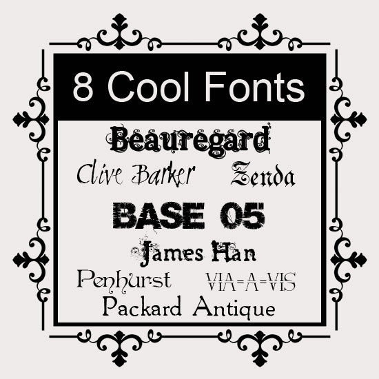 8 Cool Fonts