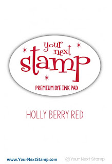 Premium Dye Ink Pad Holly Berry Red