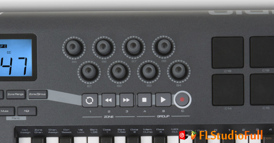 Teclado MIDI M-Audio Axiom 25 [Knoobs e Controladores de Player]