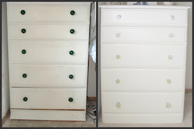 Thrifted furniture transformation before and after