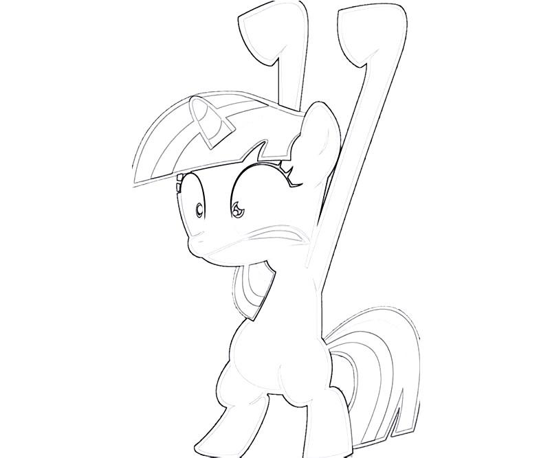 #8 Twilight Sparkle Coloring Page