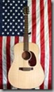 American Flag with a Martin Guitar