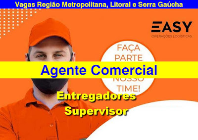 Eolog Logística abre vagas para Agente Comercial, Entregadores e Supervisor em todo RS