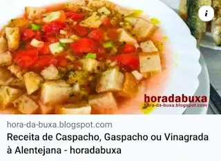Receita de Caspacho, Gaspacho ou Vinagrada à Alentejana - horadabuxa