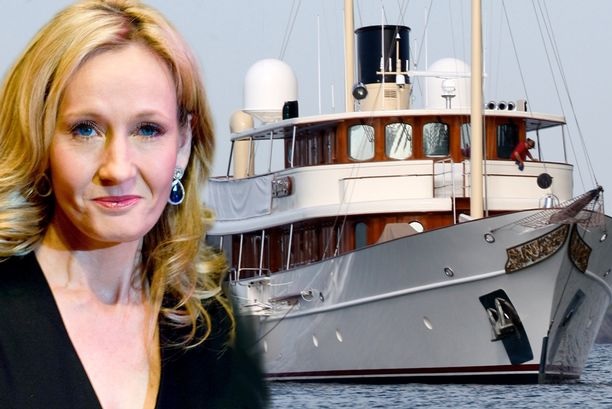 Kathleen Rowling on the Albanian coast with her superyacht