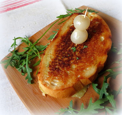 Classic Grilled Cheese with Marinated Onions