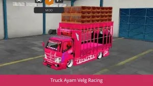 Truk canter ayam bisa oleng pakai velg racing