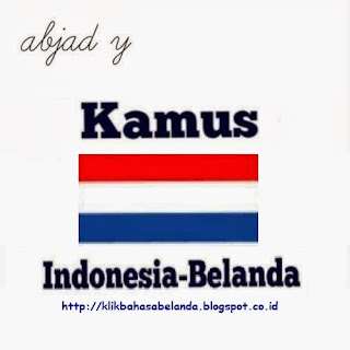Abjad Y, Kamus Indonesia - Belanda