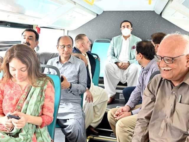 Bus, inauguration, Ppp, bilawal, Sindh, cm, Karachi,