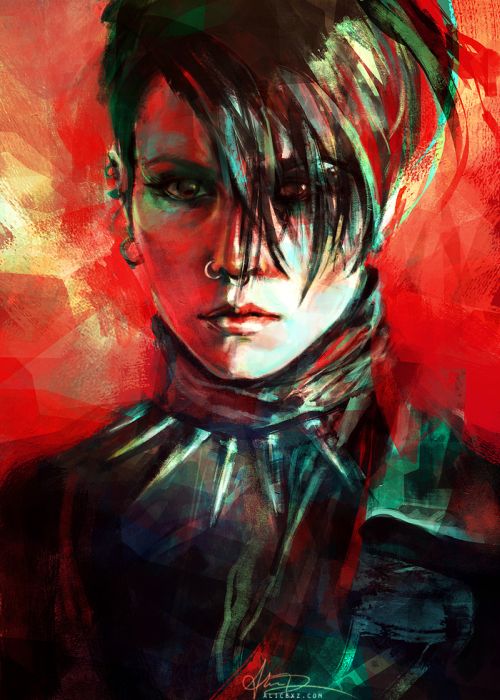 Alice X. Zhang alicexz deviantart pinturas de filmes séries Lisbeth Salander (Noomi Rapace) - Millennium: The Girl with the Dragon Tattoo