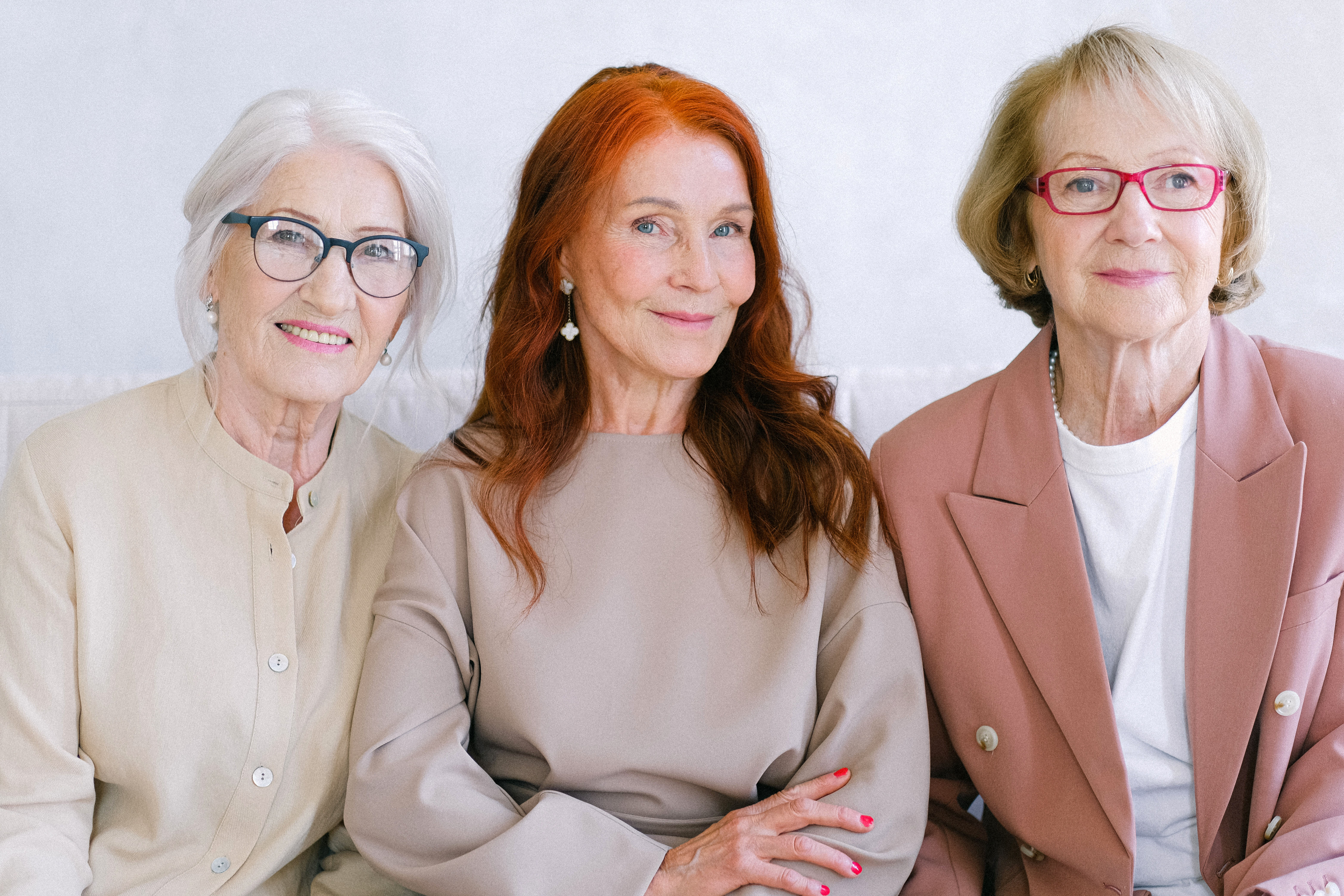 Three mid life women. Photo by  Anna Shvets for Pexels.