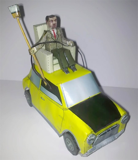 Mr. Bean and His Mini Papercraft