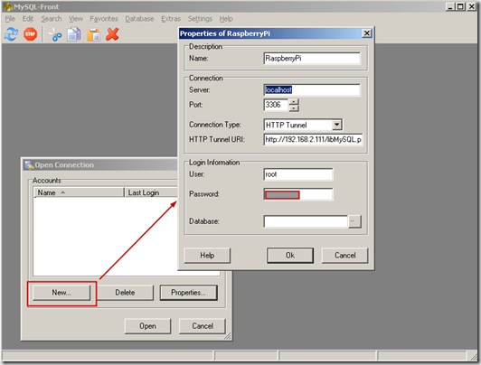 MySQL Front HTTP Tunnel 