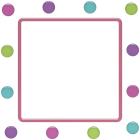 Funny Polka Dots: Free Printable Frames, Borders and Labels.