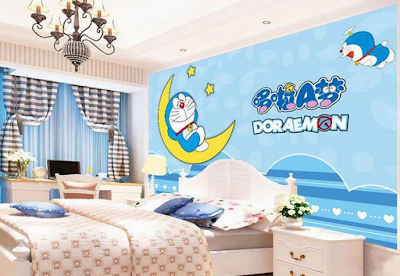 dekorasi kamar doraemon sederhana terbaru