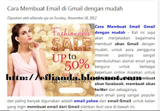 Cara Memasang iklan Di dalam postingan blog 3