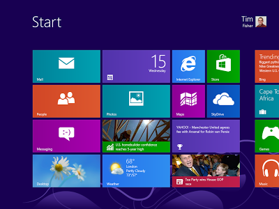 windows 8 start screen