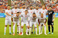 SELECCIÓN DE TÚNEZ - Temporada 2017-18 - Rami Bedoui, Hamdi Nagguez, Yassin Meriah, Ferjani Sassi, Oussama Haddadi, Fakhreddine Ben Youssef y Aymen Mathlouthi; Ghailene Chaalali, Ellyes Skhiri, Naim Sliti y Wahbi Khazri. SELECCIÓN DE PANAMÁ 1 (Meriah p.p.) SELECCIÓN DE TÚNEZ 2 (Ben Youssef, Khazri). 28/06/2018. XXI Copa Mundial de la FIFA Rusia 2018, fase de grupos, Grupo G, 3ª jornada. Saranks, Rusia, Mordovia Arena.