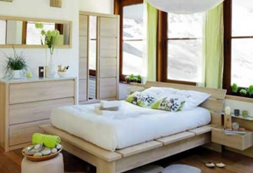 Natural Bedroom with Fresh and Decorating