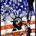 Waving American Flag Graphics | Banksy Graffiti Statue of Liberty