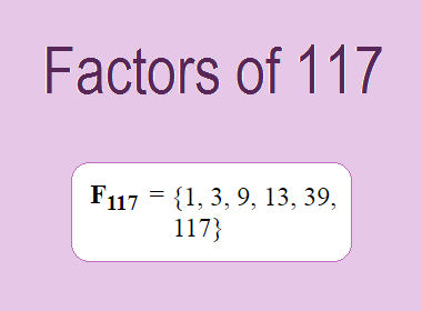 Factors of 117