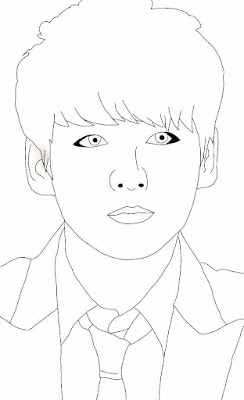 Desenhos do BTS para colorir