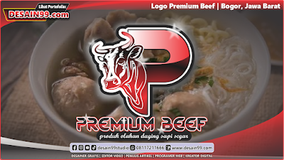 Logo Premium Beef | by desain99.com