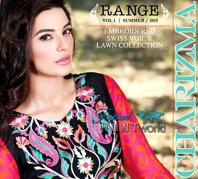 Charizma Range Vol-1 Summer 2015 - Embroidered Swiss Voil And Lawn Collection