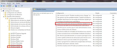 cerowarnings Servidor Actualizaciones WSUS server