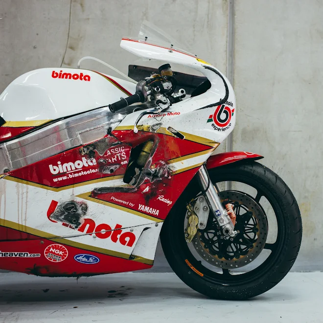 Crashed Bimota - Image Unknown