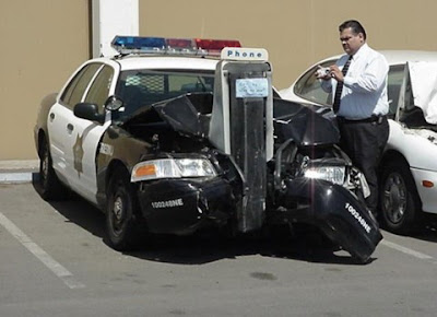 Crash out Phone Police Car